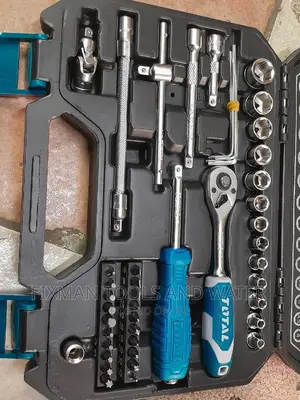 Total 45 PCS Socket Set Chrome