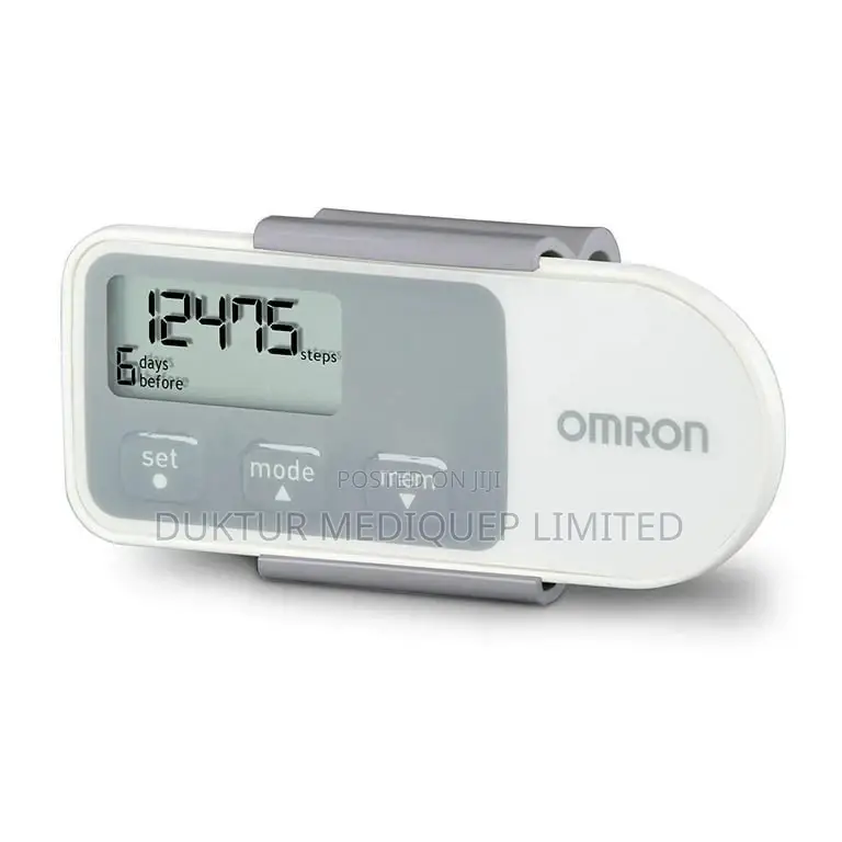 Omron Pedometer, Measures Number of Strides Distance Time