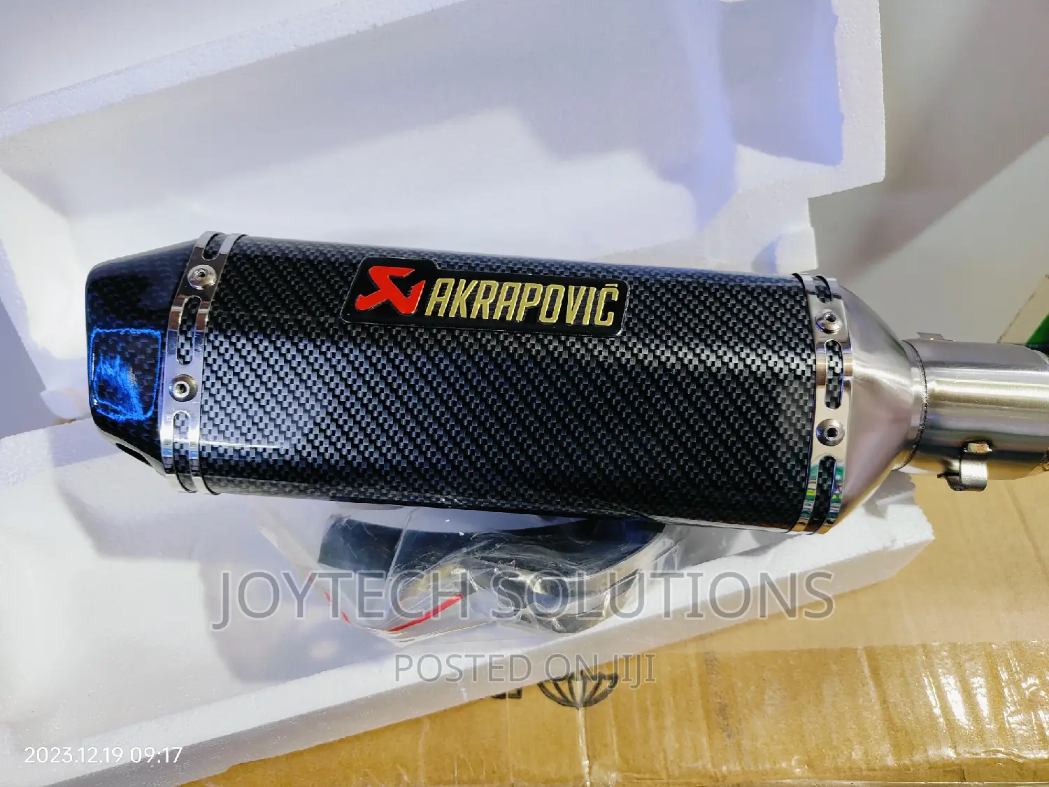 Original Motorcycle Exhaust Muffler.
