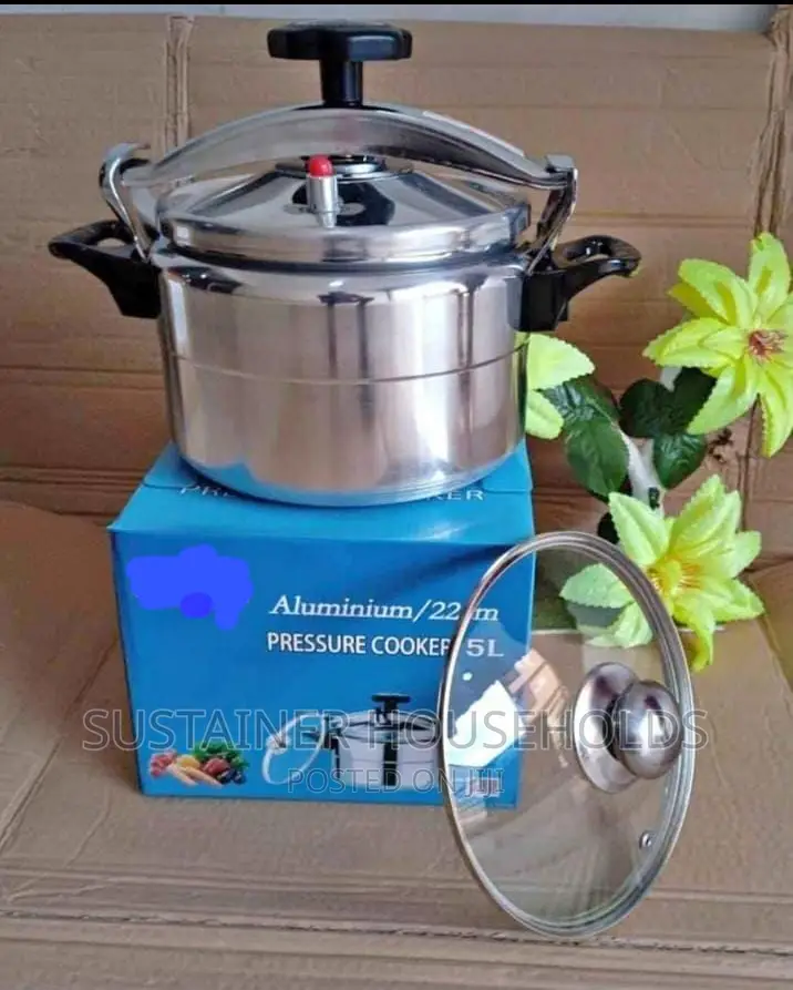 *5 Litres Pressure Cooker With Extra Glass Lid
