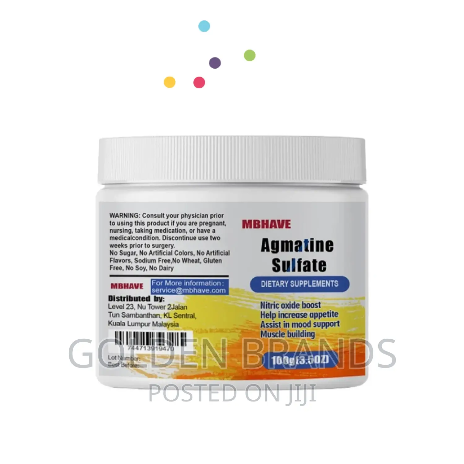 Agmatine Sulfate Muscle Building Boost Circulation, Nerve