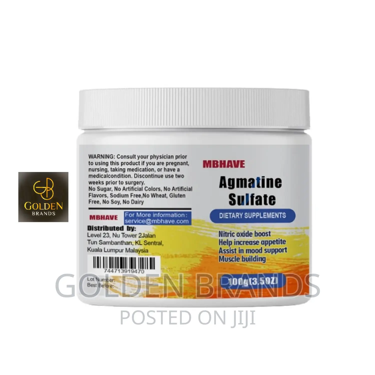 Agmatine Sulfate Muscle Building Boost Circulation, Nerve