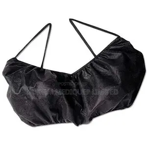 Free Sized Disposable Bra, Black, Pack Of 10pcs