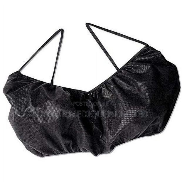 Free Sized Disposable Bra, Black, Pack Of 10pcs