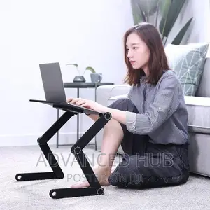 Adjustable Laptop Stand With Fab And Mouse Pad