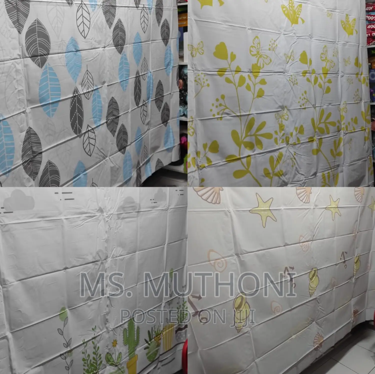 Heavy Material 180x200cm PEVA Bathroom Screens 12 