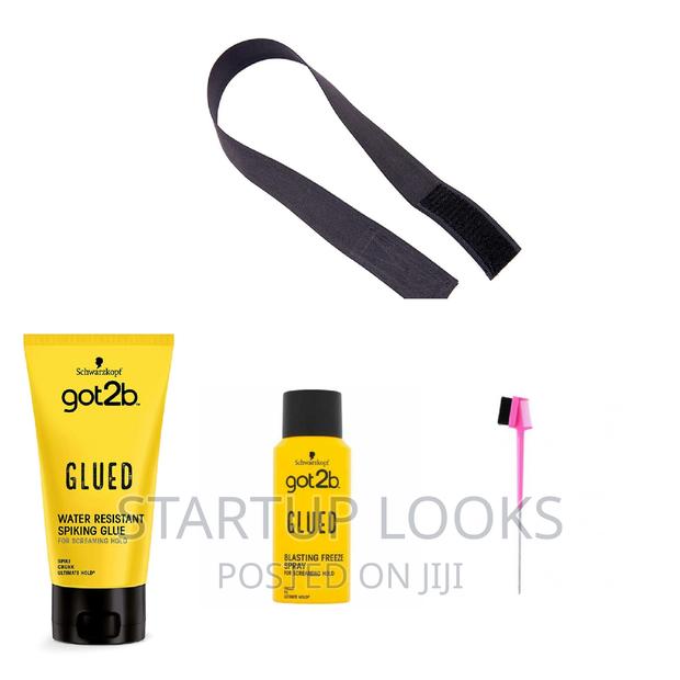 Got2b Glue , Got2b Hair Spray, Edge Brush , Elastic Band - main view