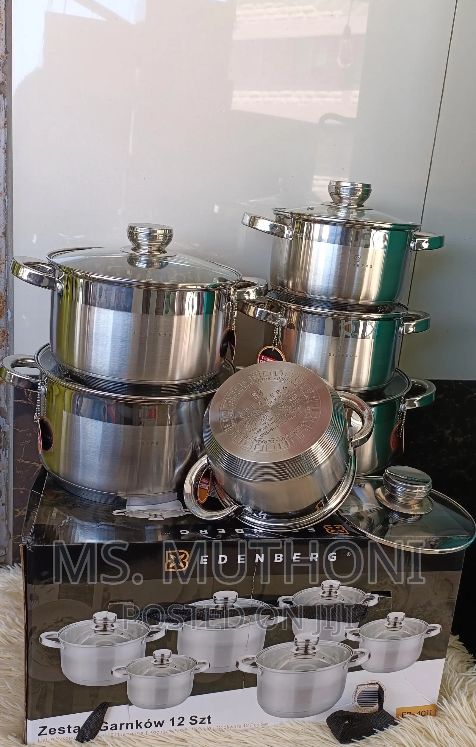 *Edenberg Stainless Sufurias* *12pcs*