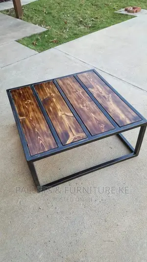Metallic Wood Table