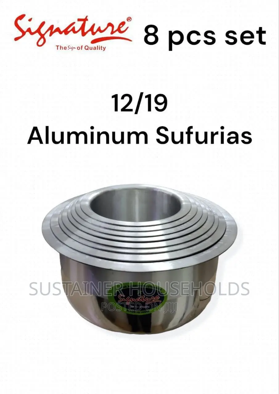 *Signature 12/19 (8pcs) Aluminum Sufurias