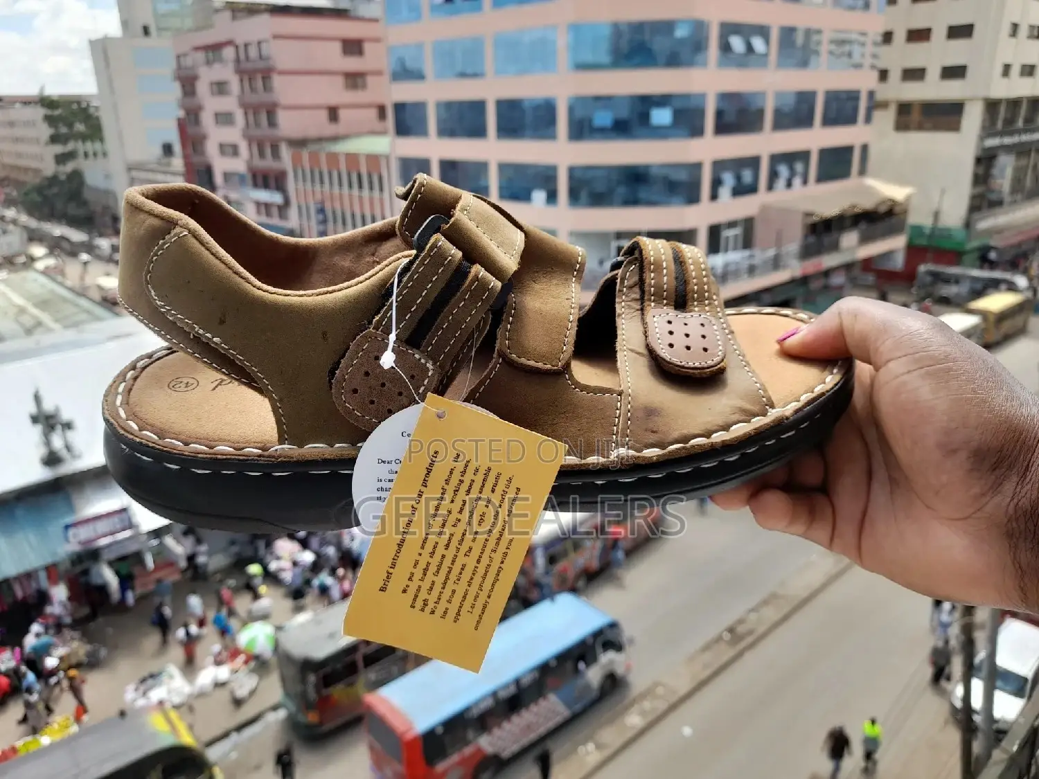 Men Leather Open Shoes Simbaland