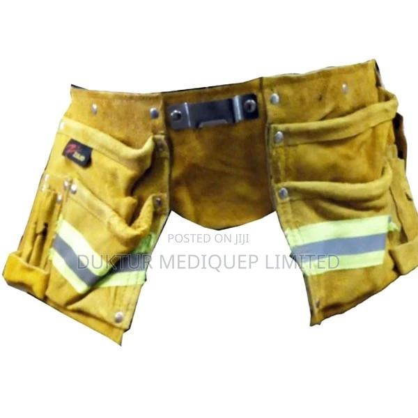 Leather Tool Holder With Reflective Strips Multi Pocket - main view