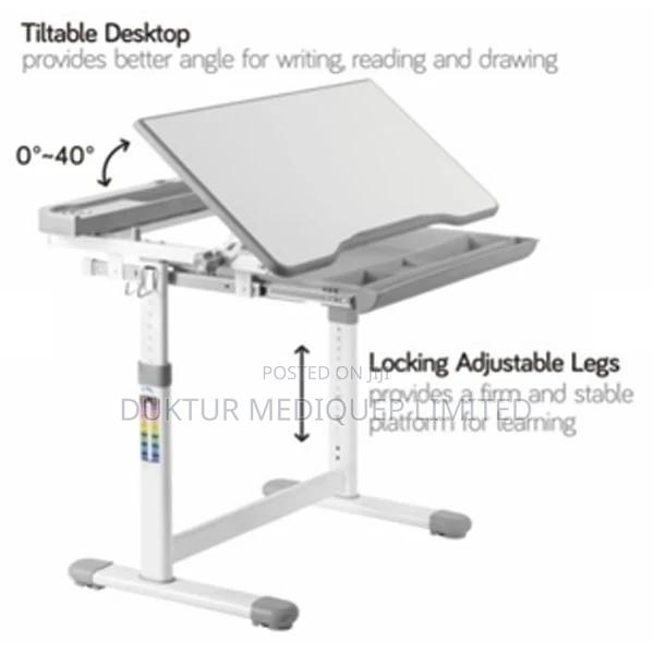 Height Adjustable Kids Desk Full Backrest Chair Set - main view