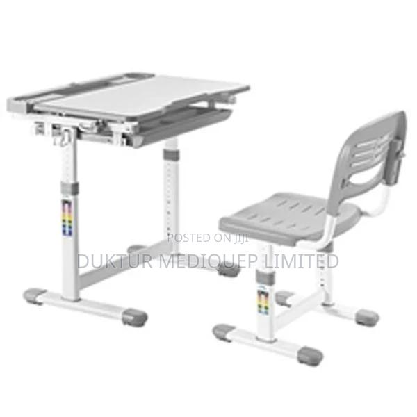 Height Adjustable Kids Desk Full Backrest Chair Set - thumbnail 3