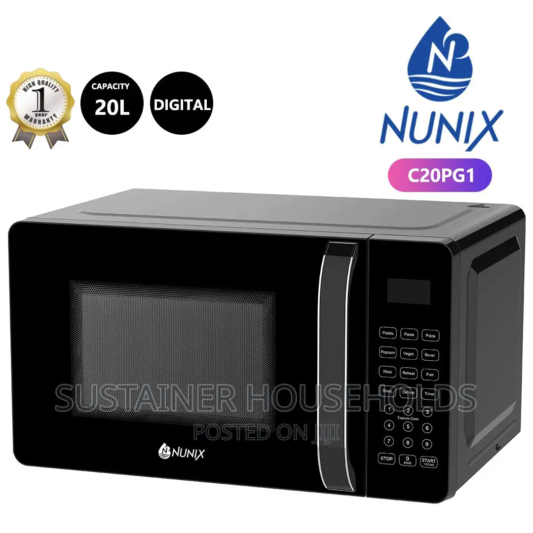 NUNIX 20 Litres Digital Microwave Black Without Grill