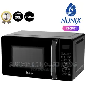NUNIX 20 Litres Digital Microwave Black Without Grill