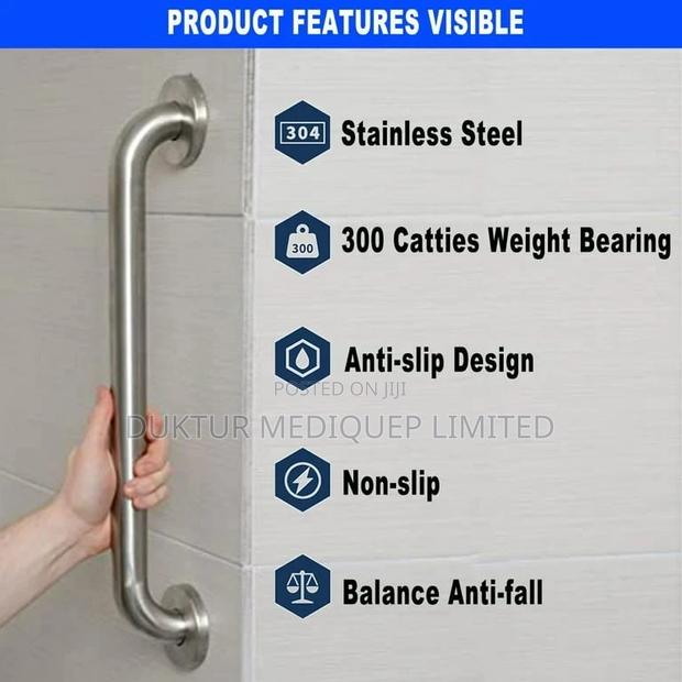 Elderly GRAB BAR 60CM LENGTH With Mounting Screws and Ring