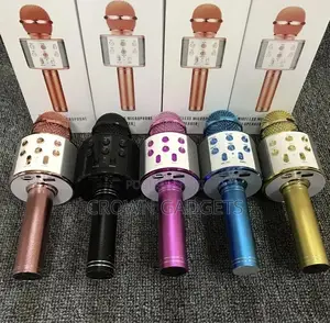 Bluetooth Karaoke Microphone Wireless Speaker Handheld Play