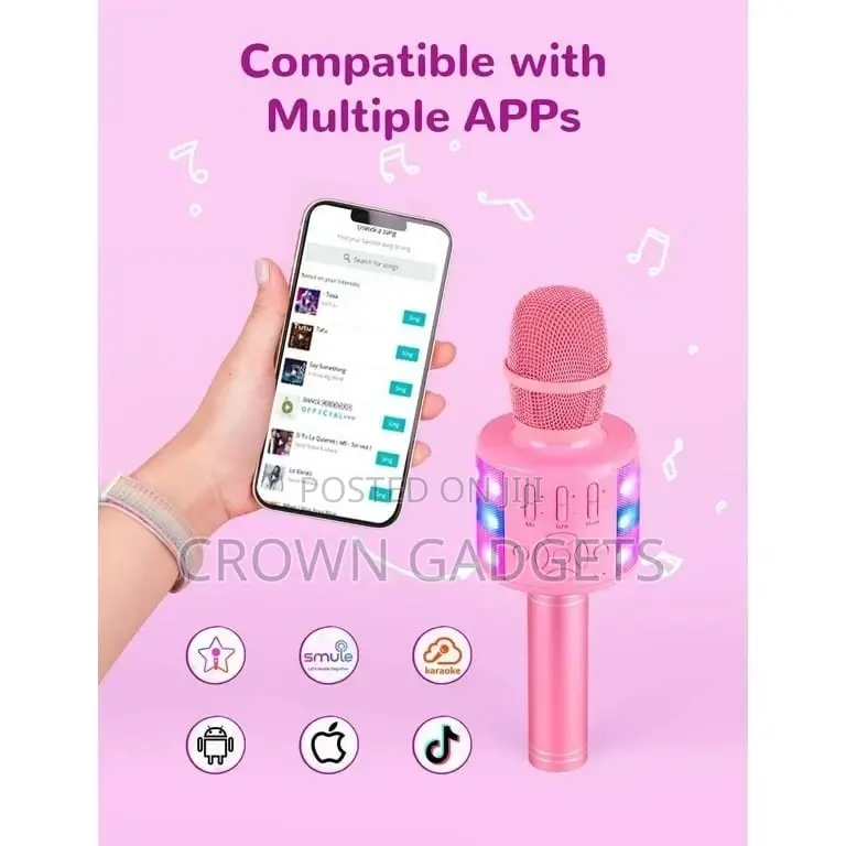 Bluetooth-Compatible Karaoke Microphone Wireless
