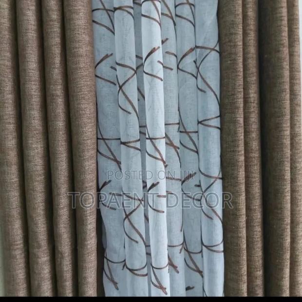 Curtain and Sheer Curtain and Sheer Curtain and Sheer