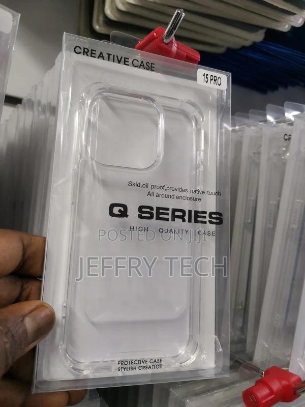 iPhone 15 Pro Case Shockproof Protective TPU Transparent - main view