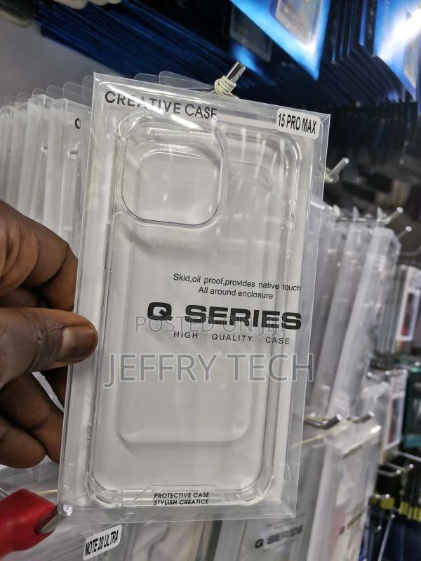 iPhone 15 PRO Max Anti-Shock Hybrid Case - Transparent