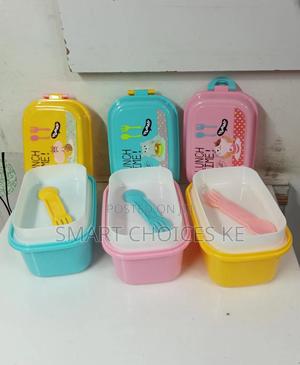 *Rectangular Double Layer Cartoon Themed Lunchbox - main view