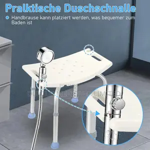 Shower Chair With Shower Nozzle Holder