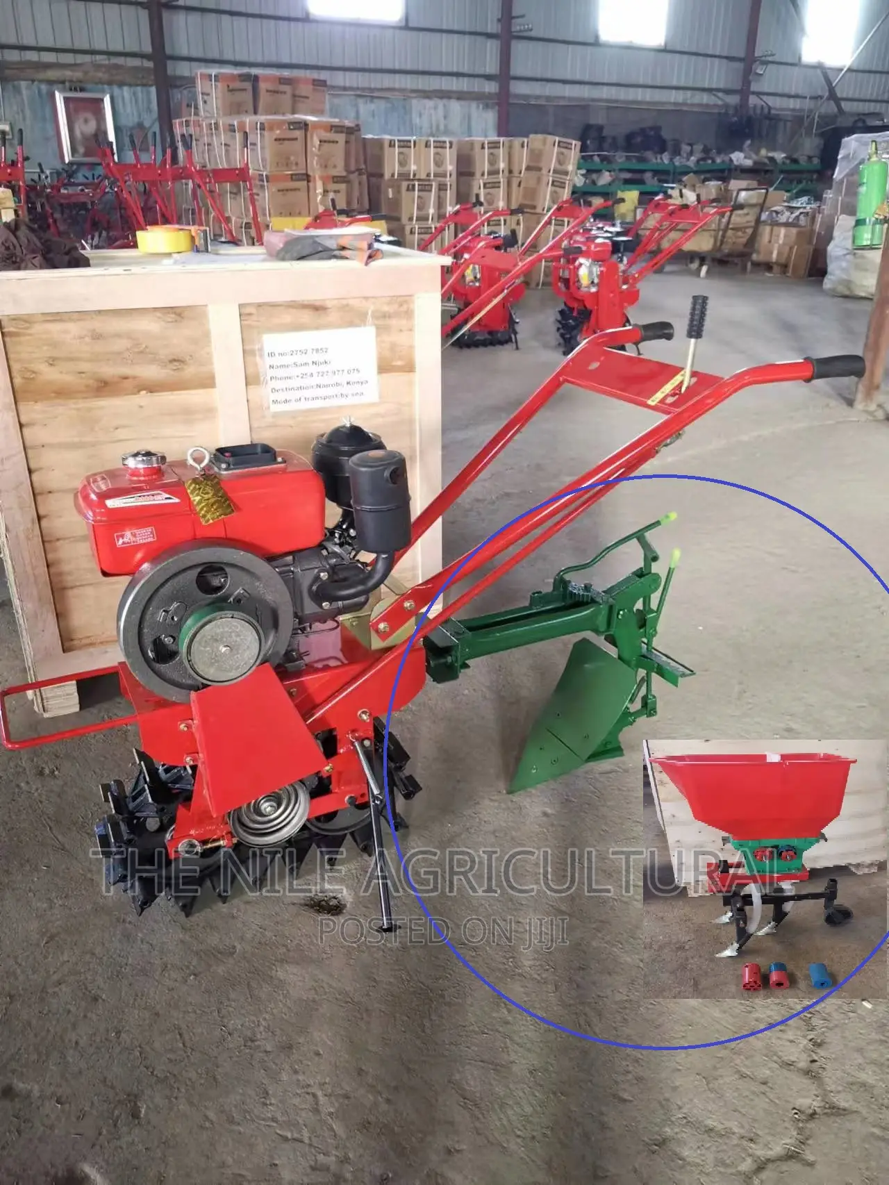 Air-Cooled Mini Tiller Machine 7hp