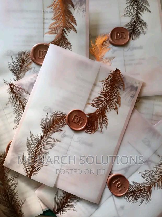 100 PCS Waxed Seal Invitation Cards - main view