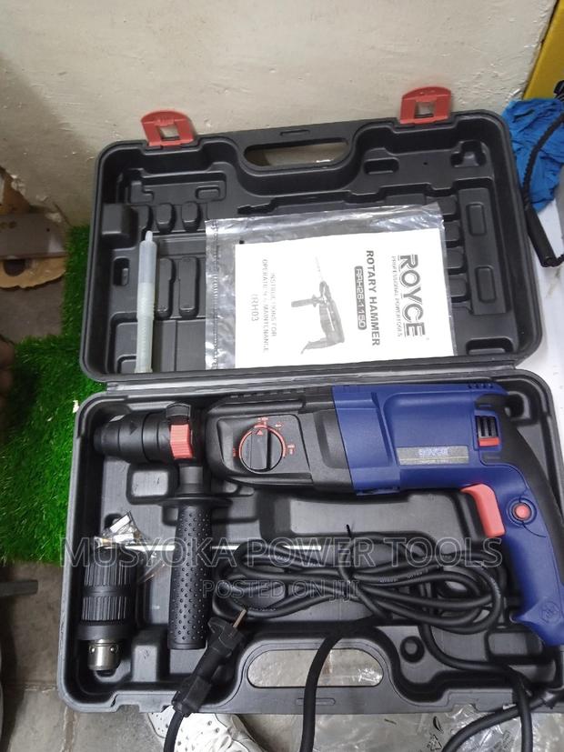 Royce Rotary Hammer With Interchangeable Chucks Black - thumbnail 3
