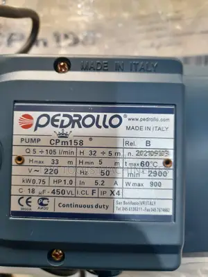 Pedrollo 1hp Booster Pump