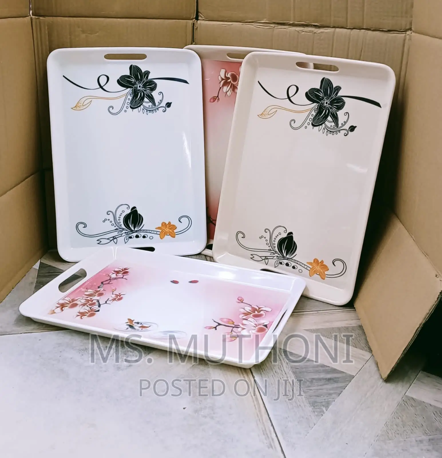 (43×30)Cm Melamine Trays Available