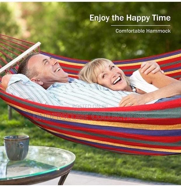 Patio Tree Hanging Hammock Seat With Wooden Bar - thumbnail 3