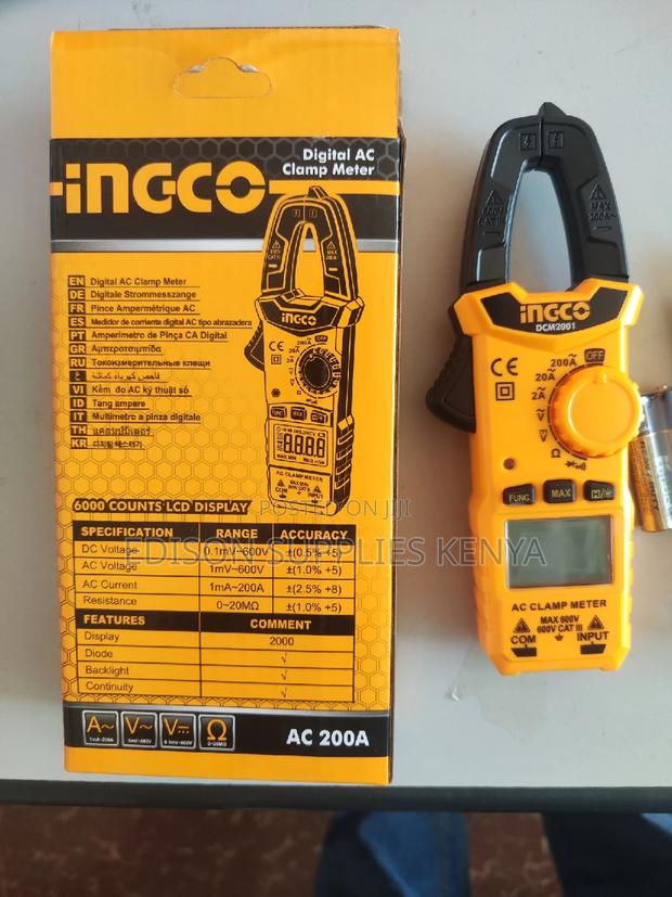Clamp Meter Ingco Digital AC Clamp Meter 200amps - thumbnail 2