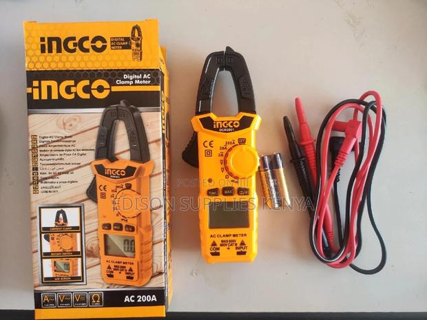 Clamp Meter Ingco Digital AC Clamp Meter 200amps - main view