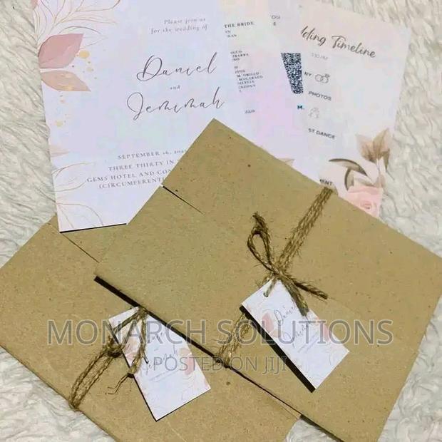 100 PCS Artistic Wedding Invites Cards