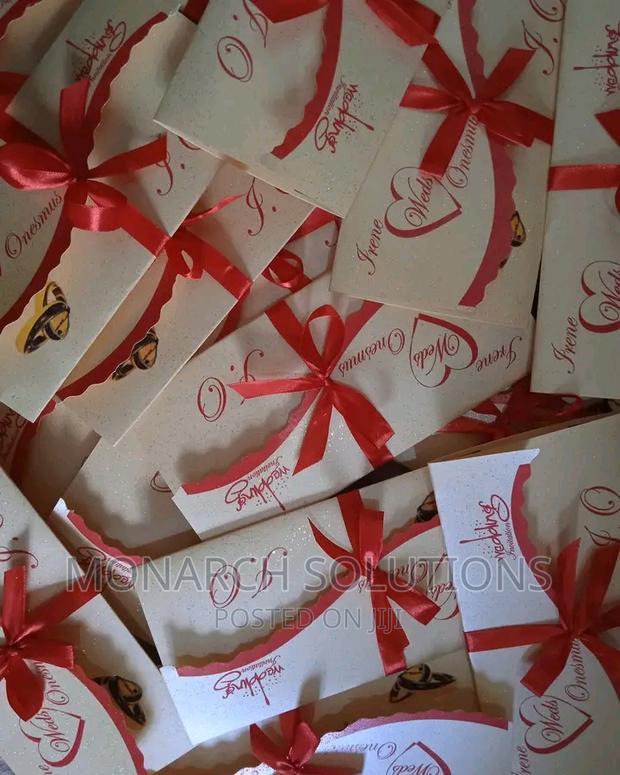 100 PCS Artistic Wedding Invites Cards - thumbnail 2