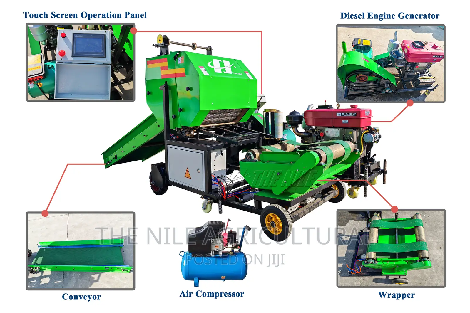 Grass Square Baler Bailer Baler Machine