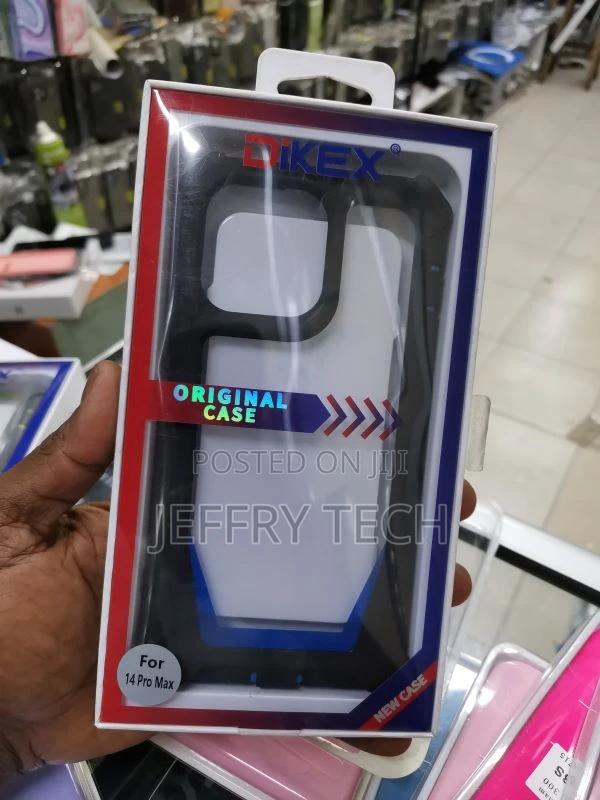 iPhone 14 Pro Max Case, Dual Layer Transparent Back Rugged B - main view