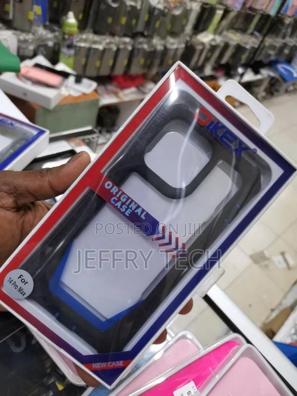 iPhone 14 Pro Max Case, Dual Layer Transparent Back Rugged B - thumbnail 3