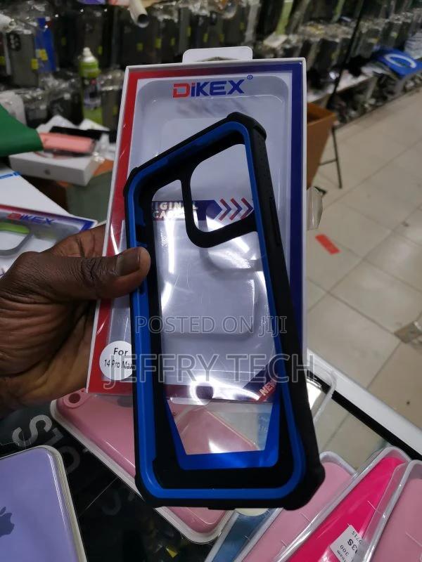 iPhone 14 Pro Max Case, Dual Layer Transparent Back Rugged B - thumbnail 5