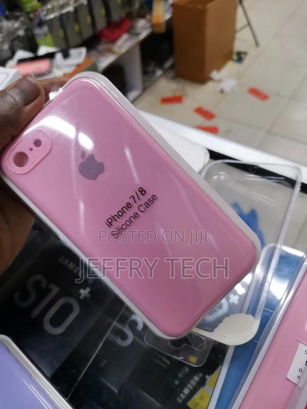 Silicone Case for iPhone 8 iPhone 7 - Pink - thumbnail 2