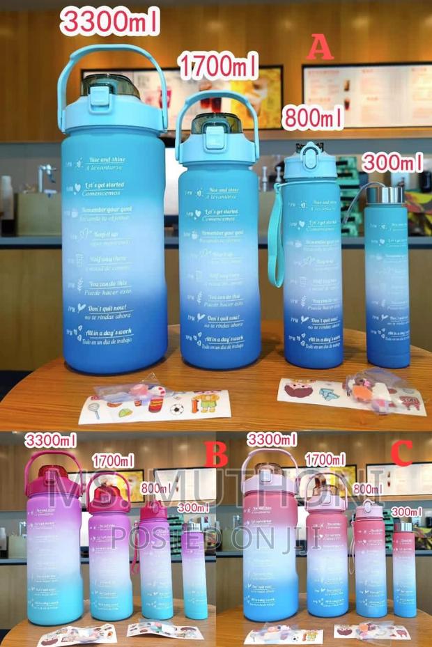 4 in 1 Summer Motivational Water Bottles Set* - main view