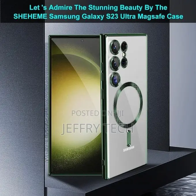 Plating Magsafe Case for Samsung Galaxy S23 Ultra Wireless C