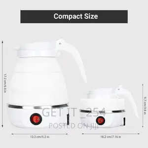 *0.8litres Silicon Portable Foldable Travel Electric Water Kettle/
