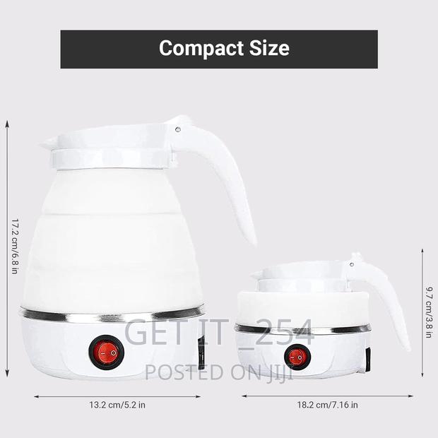 *0.8litres Silicon Portable Foldable Travel Electric Water Kettle/