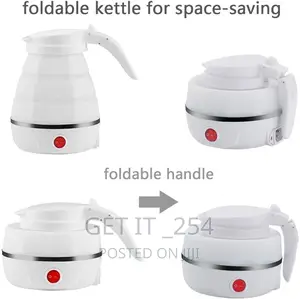 *0.8litres Silicon Portable Foldable Travel Electric Water Kettle/