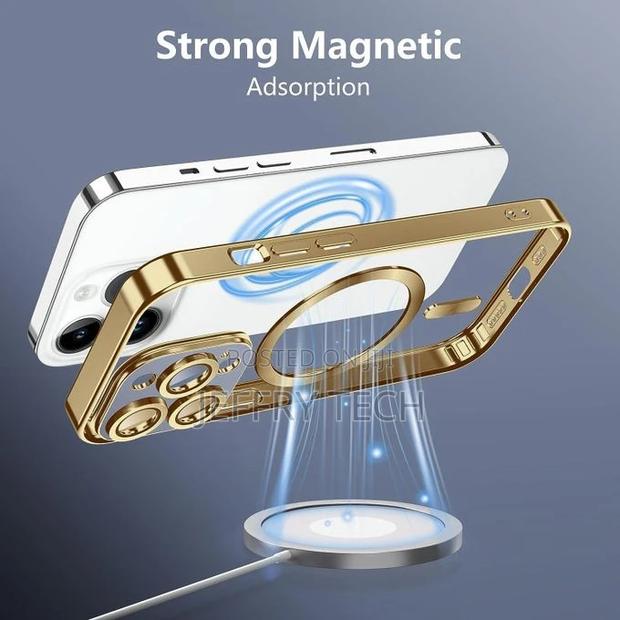 Plating Magsafe Case for iPhone 15 Pro Max Wireless Charging - thumbnail 3