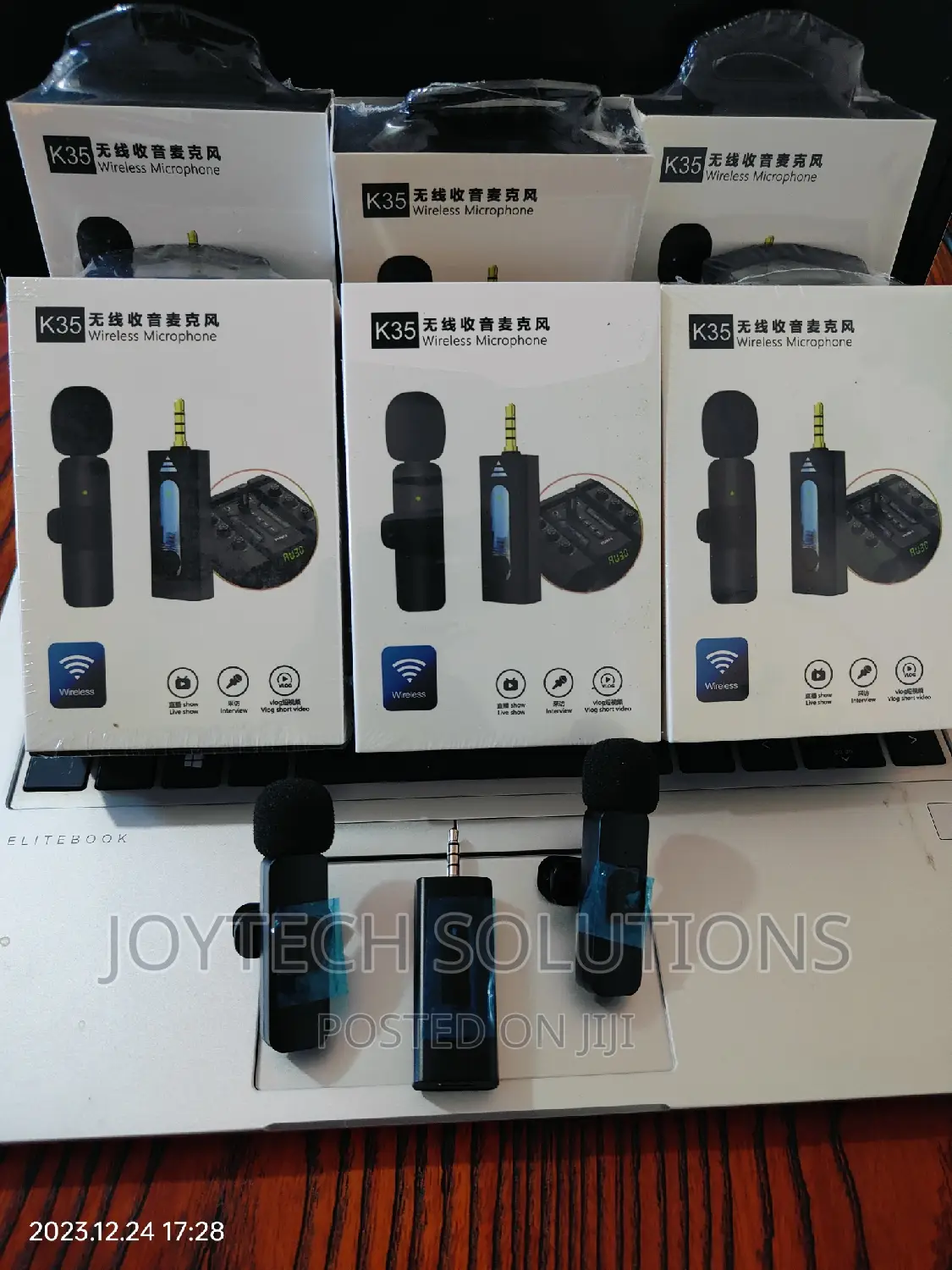 3.5mm Wireless Lavalier Lapel Noise Reduction Microphone